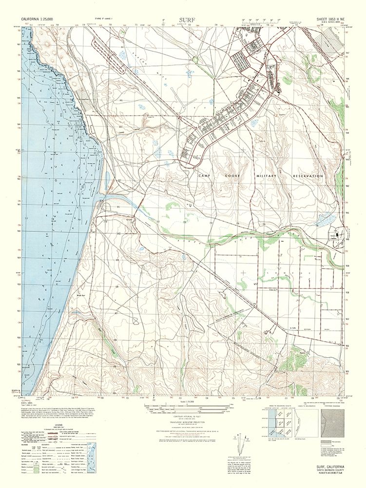Surf Sheet - US Army 1947 art print by US Army for $57.95 CAD