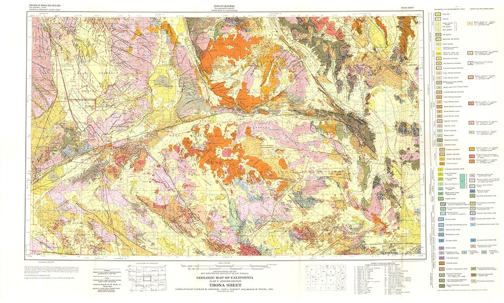 Trona Sheet California Mines - Jennings 1957 art print by Jennings for $57.95 CAD