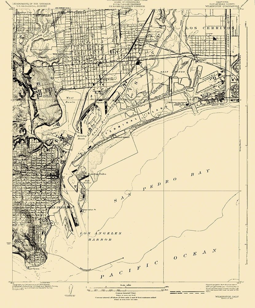 Willow Ranch California Quad - USGS 1925 art print by USGS for $57.95 CAD