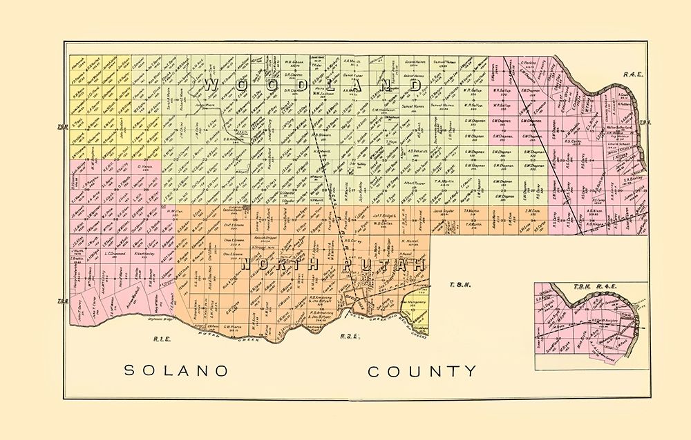 Yolo  East Central California Landowner art print by De Pue for $57.95 CAD