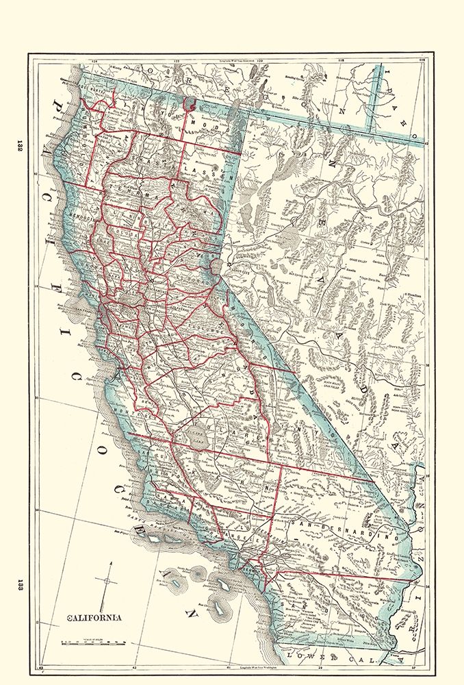 California - Rathbun 1893 art print by Rathbun for $57.95 CAD