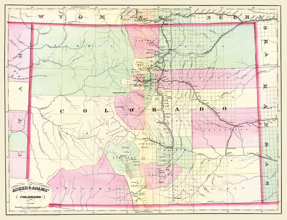 Colorado - Asher  1874 art print by Asher for $57.95 CAD