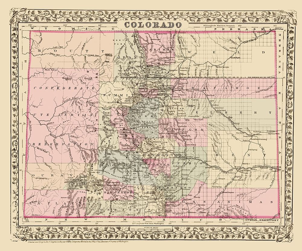 Colorado - Mitchell 1879 art print by Mitchell for $57.95 CAD