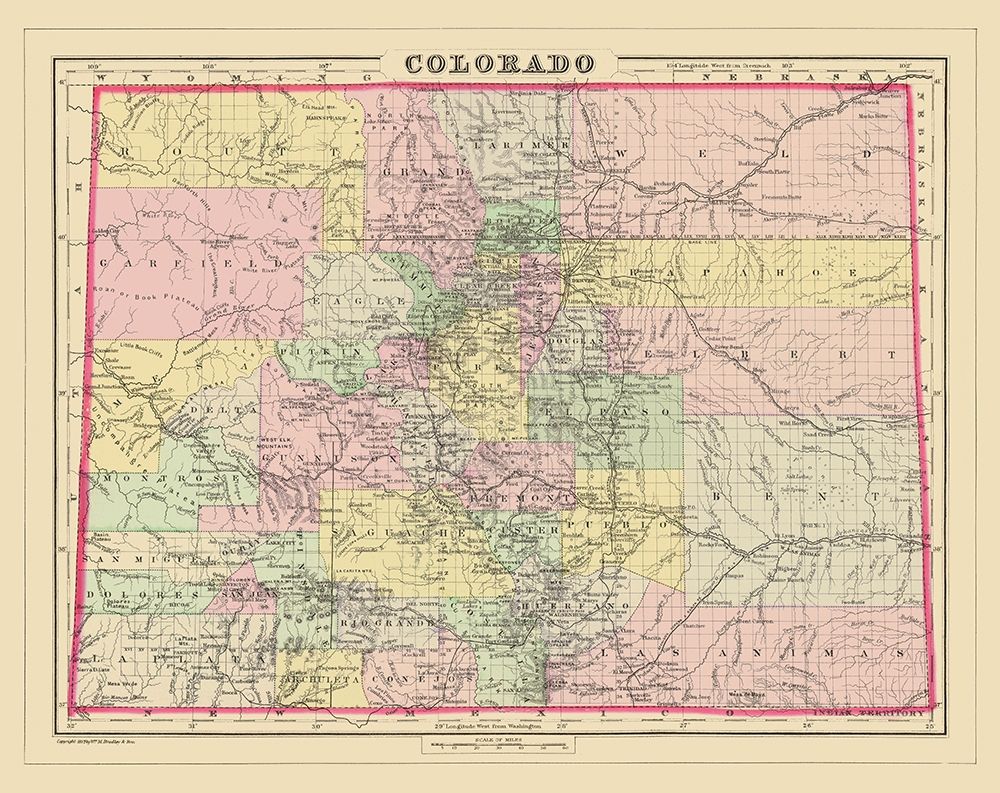 Colorado - Bradley 1887 art print by Bradley for $57.95 CAD