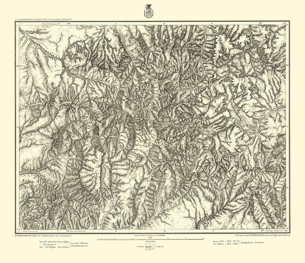 Colorado Southwest Colorado Sheet - US Army 1877 art print by US Army for $57.95 CAD