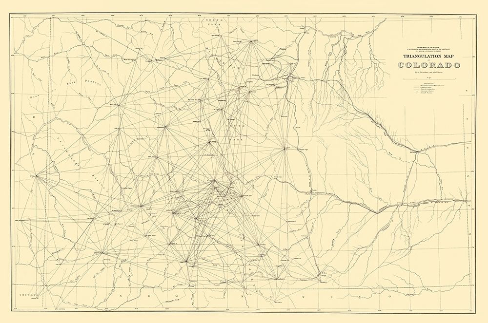 Colorado Triangulation - Gardner 1881 art print by Gardner for $57.95 CAD