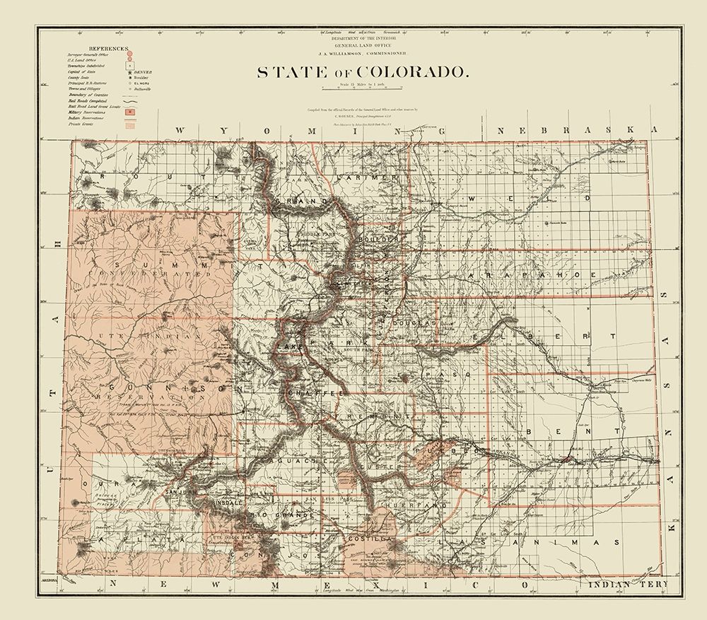 Colorado - Williamson 1879 art print by Williamson for $57.95 CAD