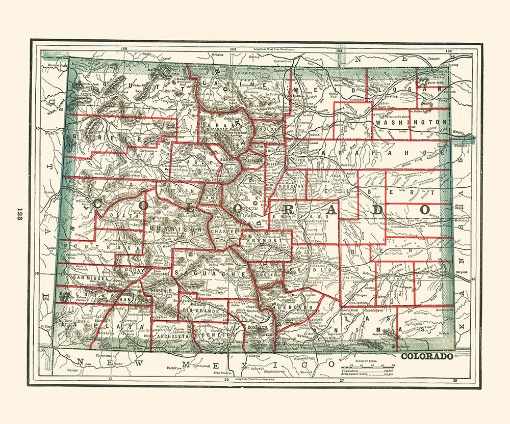 Colorado - Rathbun 1893 art print by Rathbun for $57.95 CAD