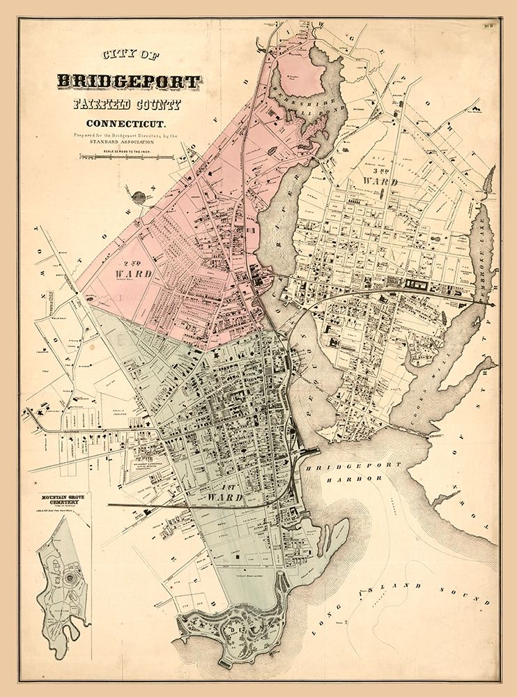 Bridgeport Connecticut -1877 art print by Unknown for $57.95 CAD