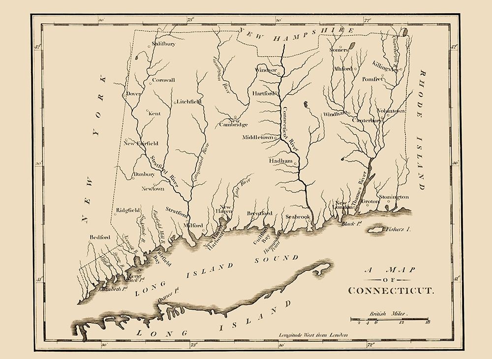 Connecticut - 1794 art print by Unknown for $57.95 CAD
