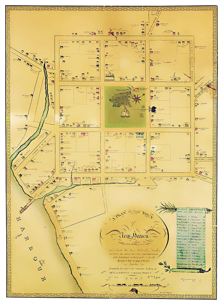 New Haven Connecticut Landowner - Wadsworth 1748 art print by Wadsworth for $57.95 CAD