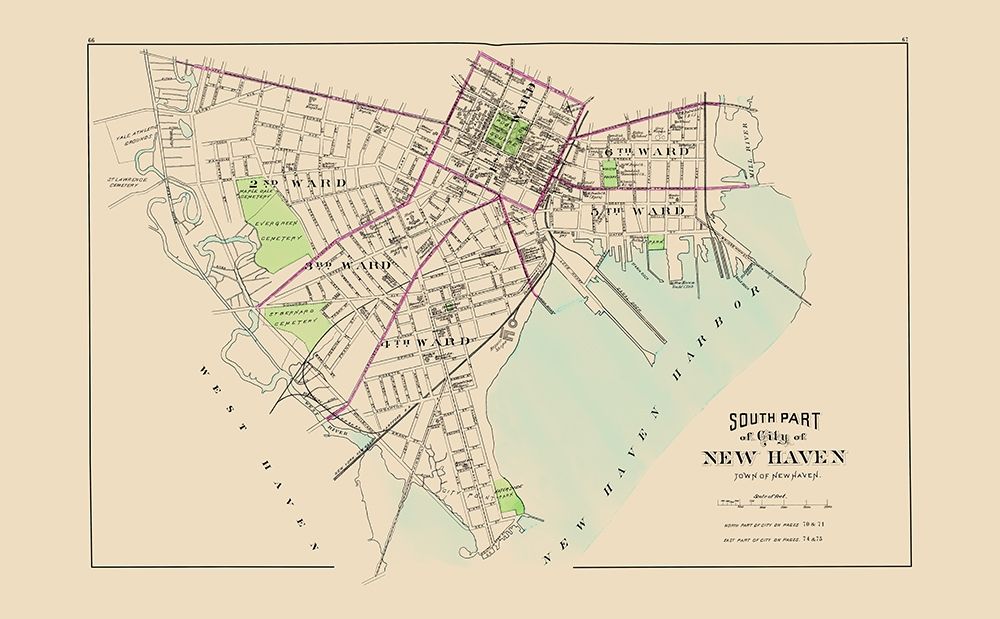 New Haven, South Connecticut South Part - Hurd art print by Hurd for $57.95 CAD