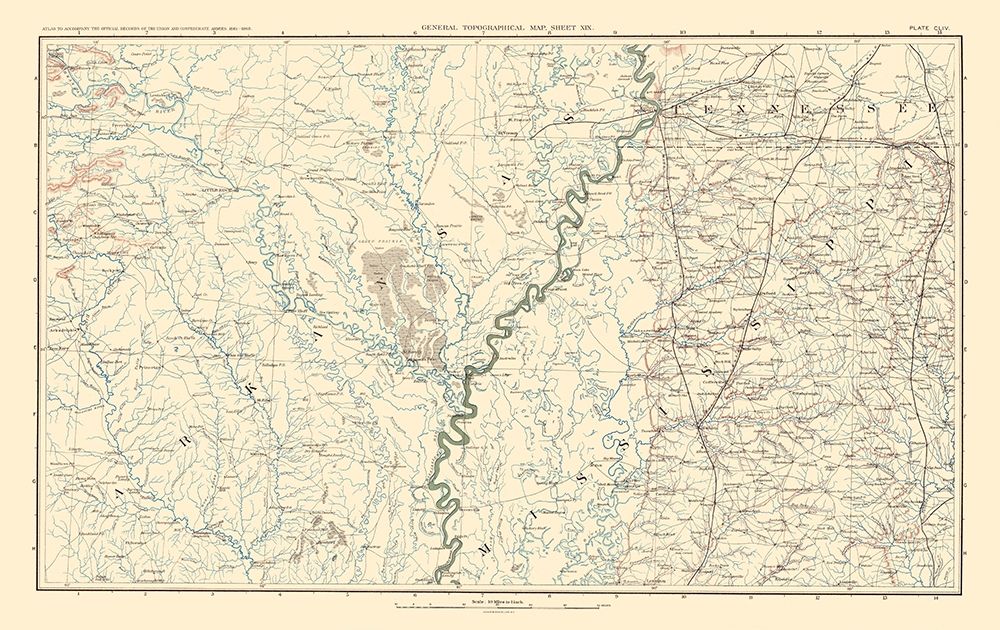 Confederate Armies Arkansas Tennessee Mississippi art print by Bien for $57.95 CAD