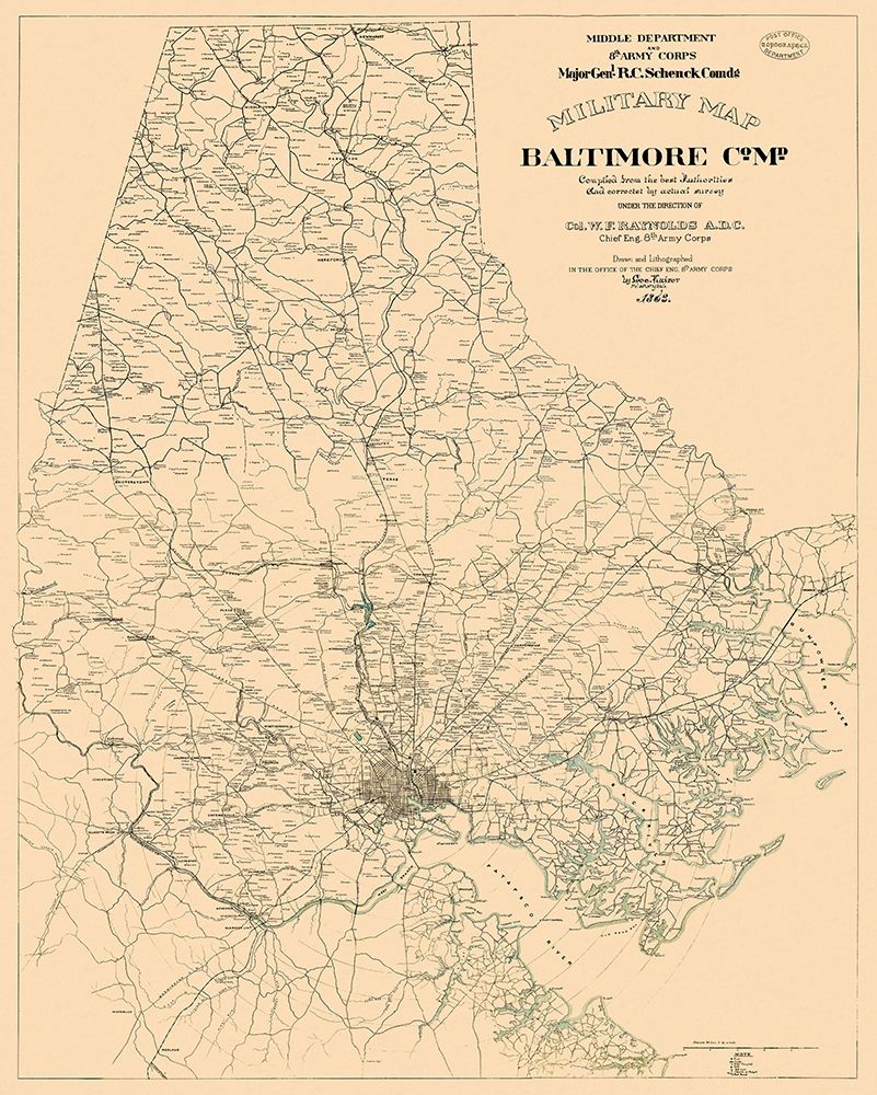Baltimore County - Kaiser 1863 art print by Kaiser for $57.95 CAD
