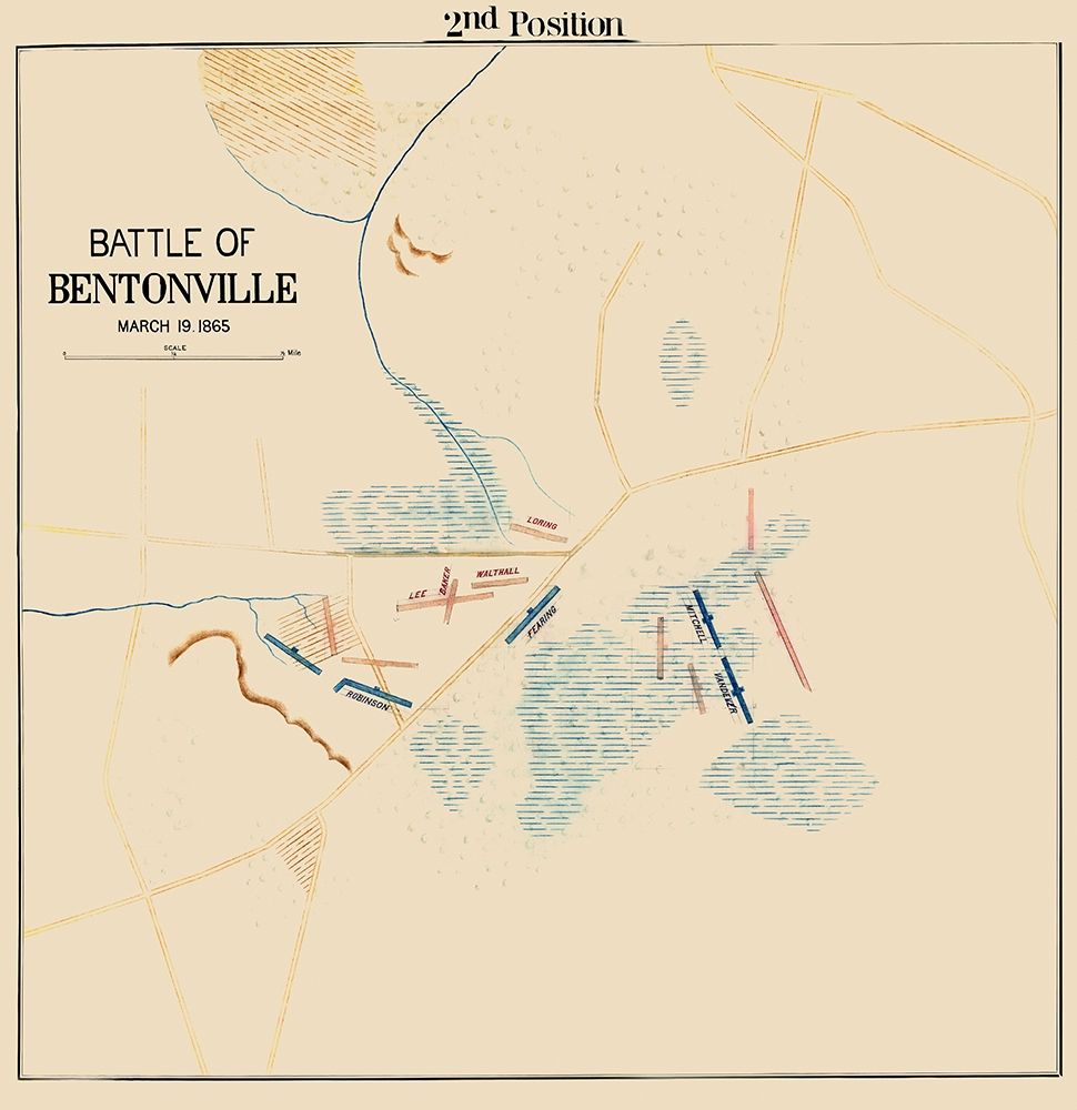 Bentonville Battle 2nd Position North Carolina art print by Unknown for $57.95 CAD