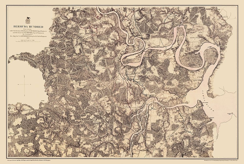 Bermuda Hundred Virginia - Weyss 1867 art print by Weyss for $57.95 CAD