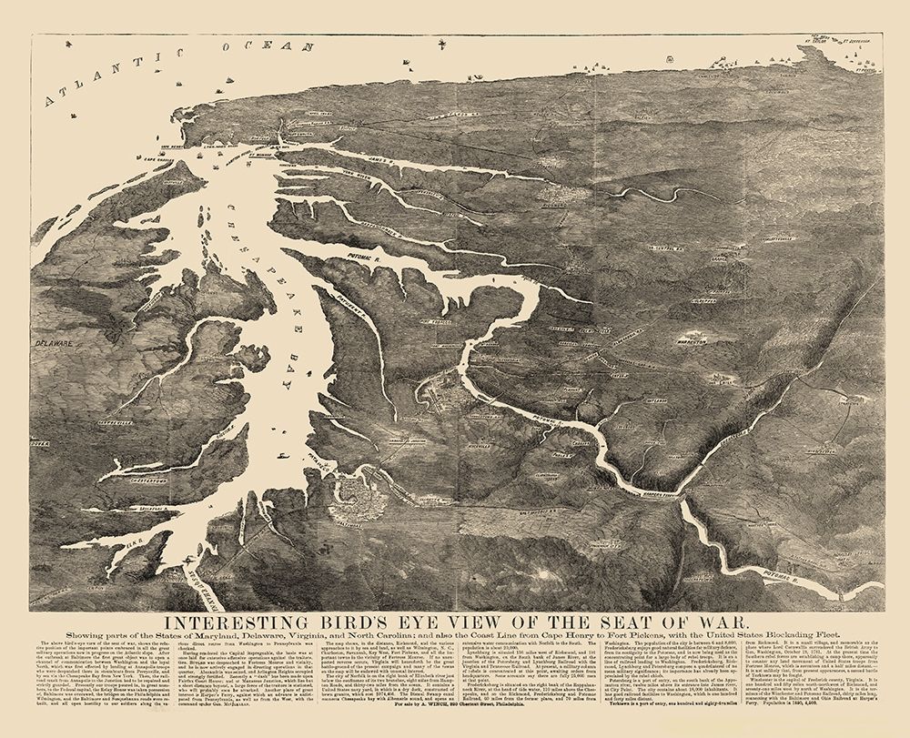 War of Maryland Virginia Delaware North Carolina art print by Unknown for $57.95 CAD