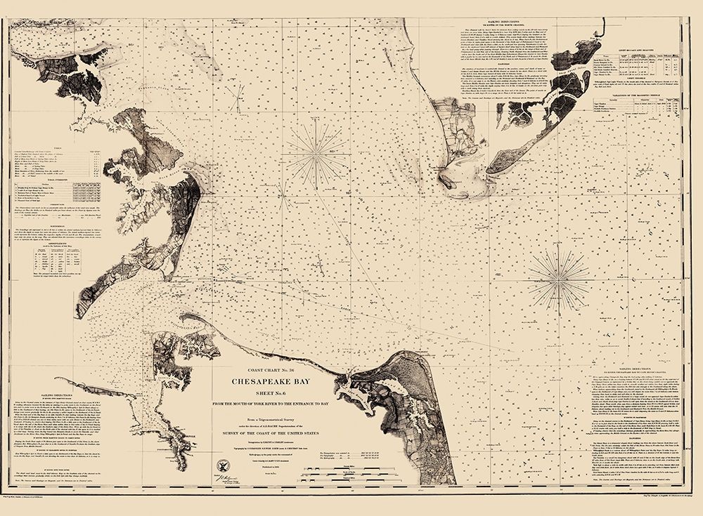 Chesapeake Bay - Blunt 1863 art print by Blunt for $57.95 CAD