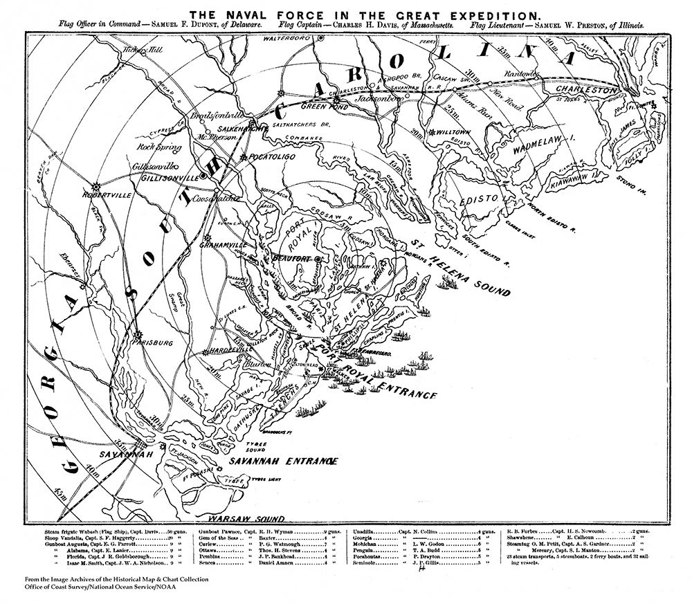 Naval Force Great Expedition Carolina Georgia art print by Unknown for $57.95 CAD