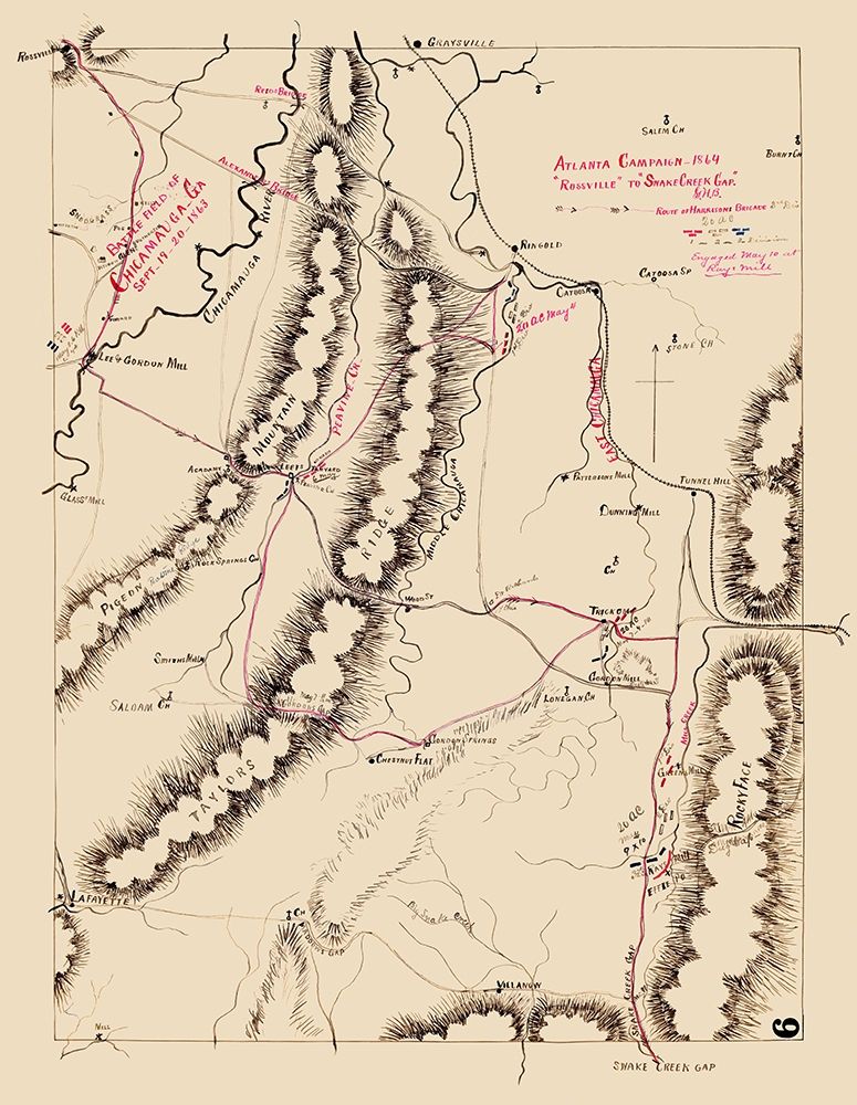 Chicamauga Battlefield Georgia - 1863 art print by Unknown for $57.95 CAD