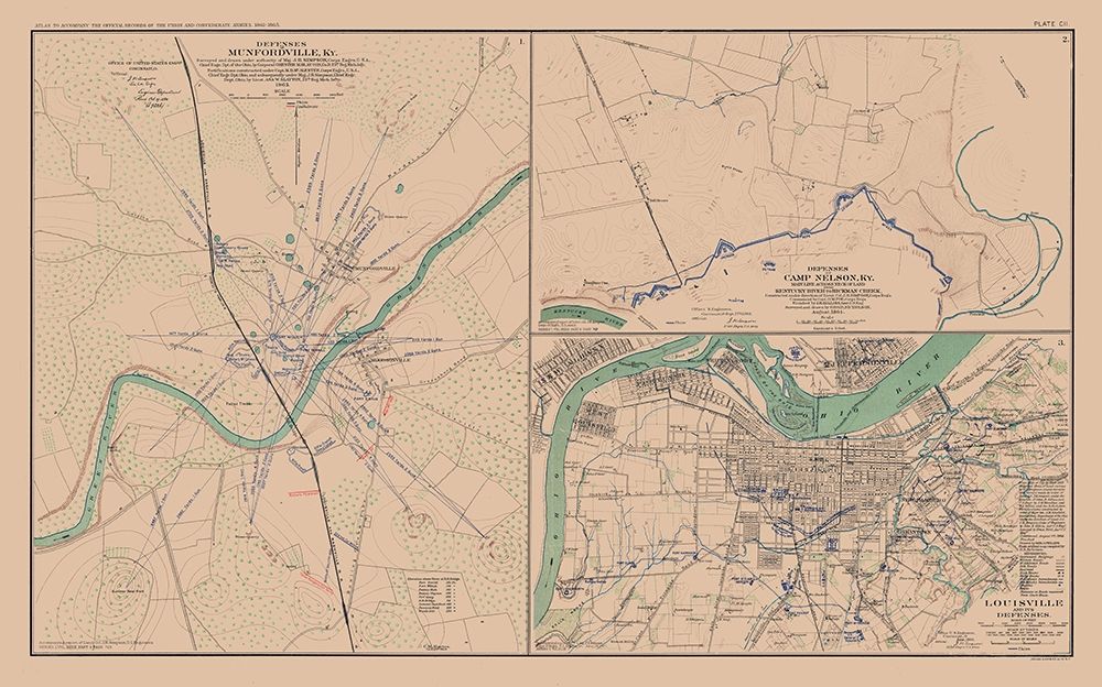 Defenses Munfordville Camp Nelson Louisville art print by Lamont for $57.95 CAD