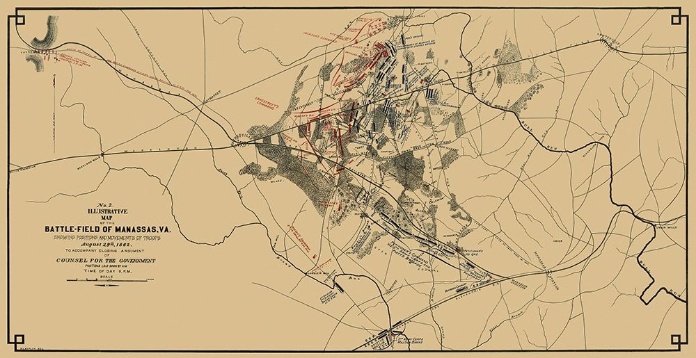 Manassas Battlefield Virginia - Ripley 1862 art print by Ripley for $57.95 CAD