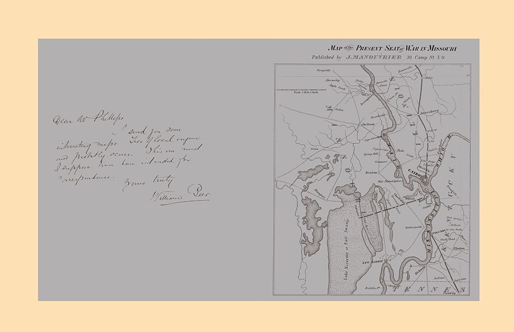Seat of War Missouri - Manouvrier 1862 art print by Manouvrier for $57.95 CAD