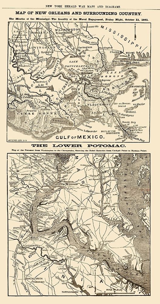 New Orleans Louisiana Lower Potomac River art print by Waters for $57.95 CAD