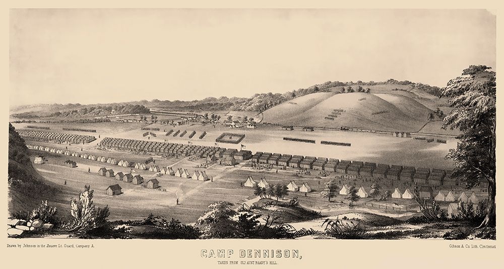 Camp Dennison Ohio - Johnson 1860s art print by Johnson for $57.95 CAD