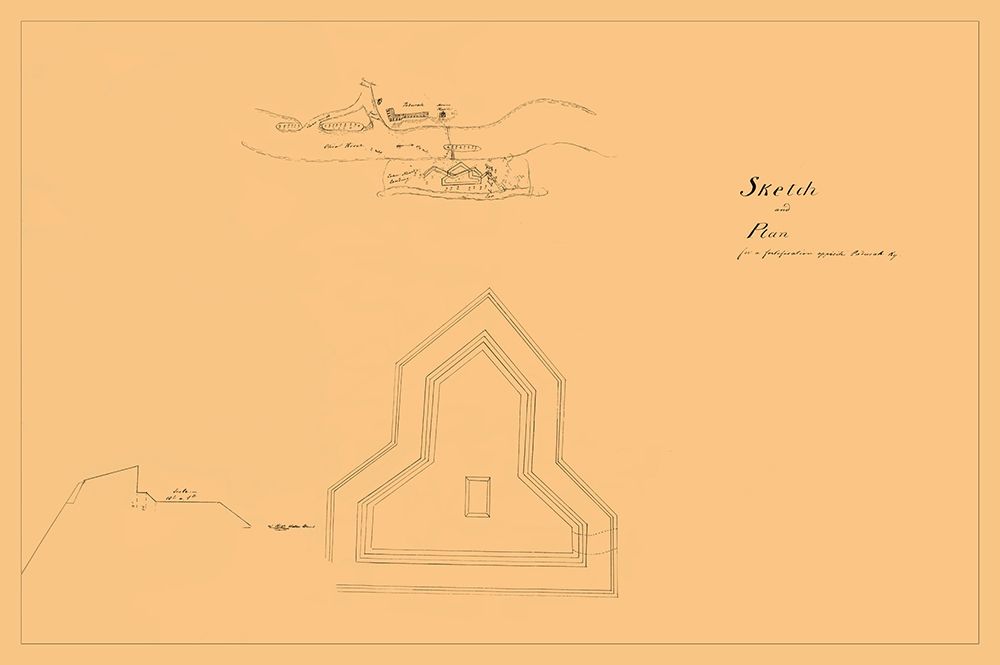 Plan of Fortification Opposite Paducah Kentucky art print by Unknown for $57.95 CAD