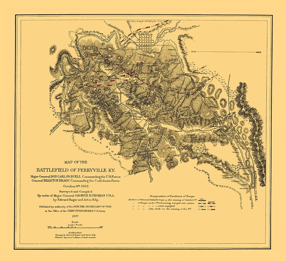 Battlefield of Perryville Kentucky - Ruger 1877 art print by Ruger for $57.95 CAD