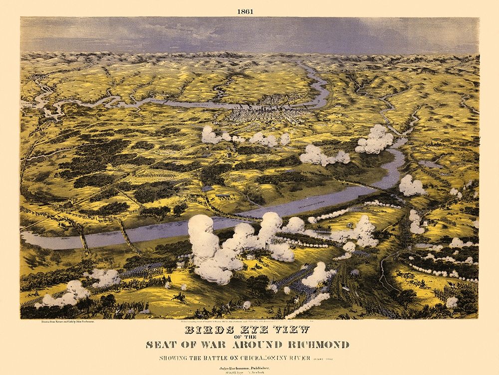 Around Richmond Virginia - Bachmann 1861 art print by Bachmann for $57.95 CAD