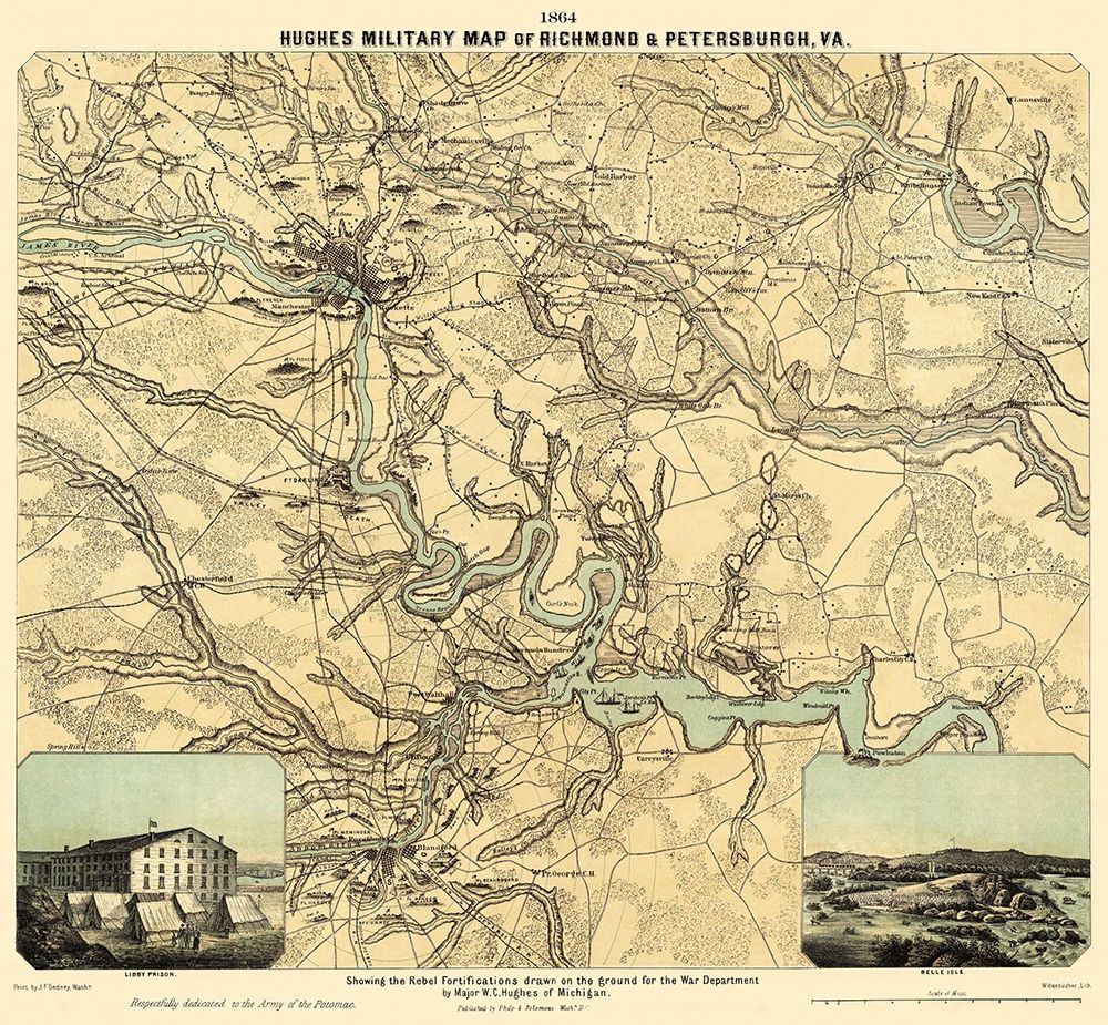 Richmond Petersburgh Virginia - Philip 1864 art print by Philip for $57.95 CAD