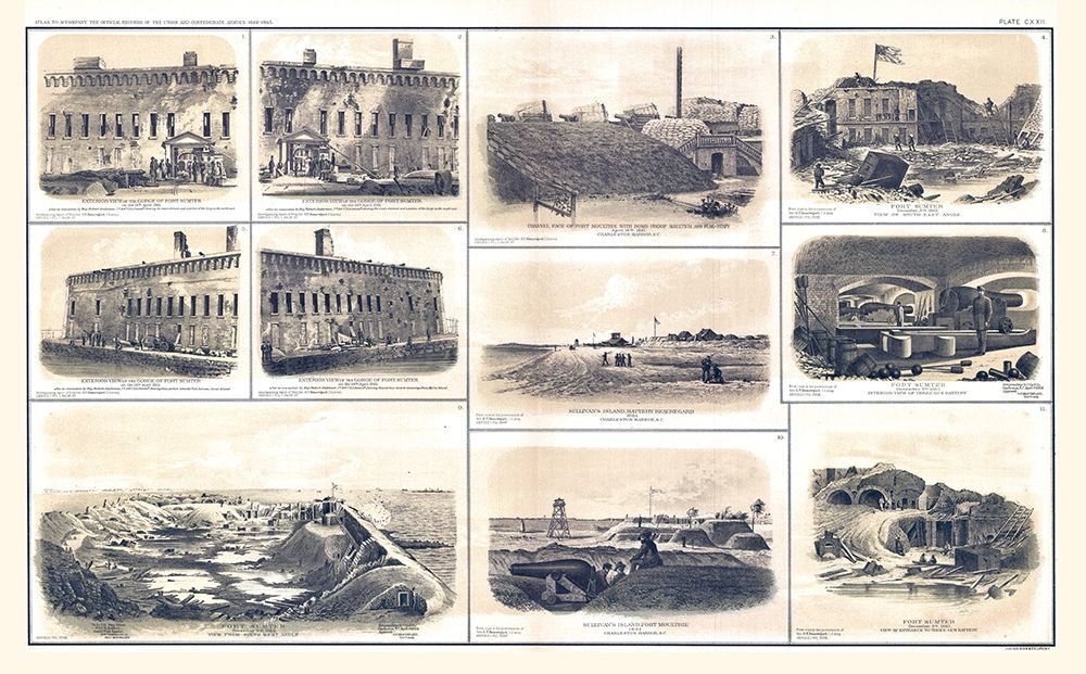 Fort Sumter Charleston South Carolina - Bien 1894 art print by Bien for $57.95 CAD