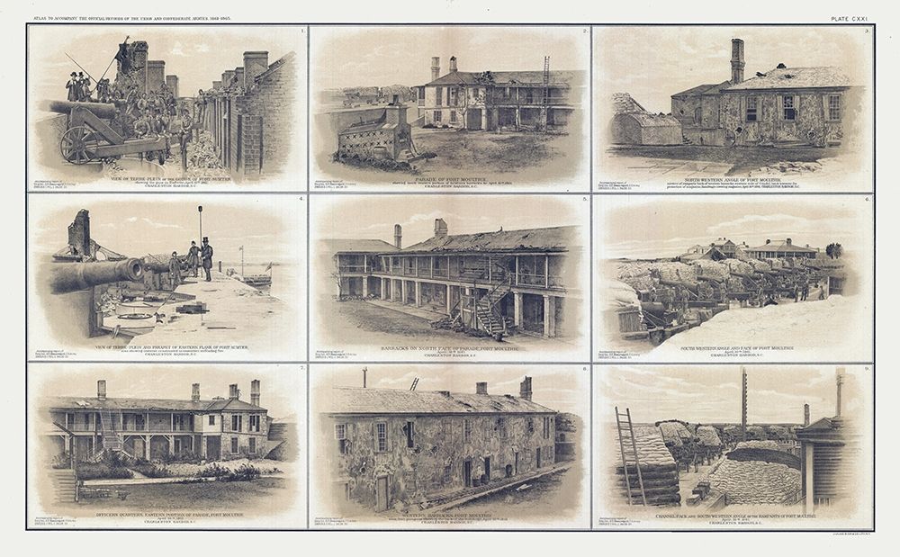 Charleston Harbor South Carolina - Bien 1894 art print by Bien for $57.95 CAD