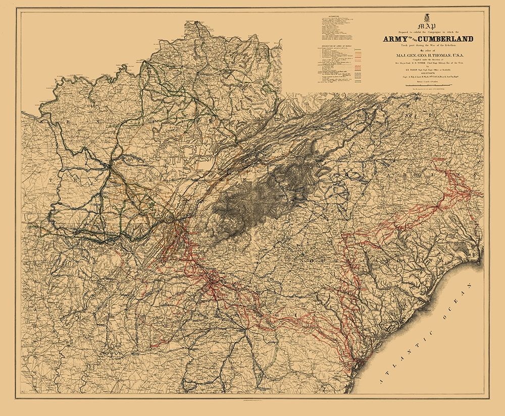 Southern United States Campaigns - Ruger 1865 art print by Ruger for $57.95 CAD