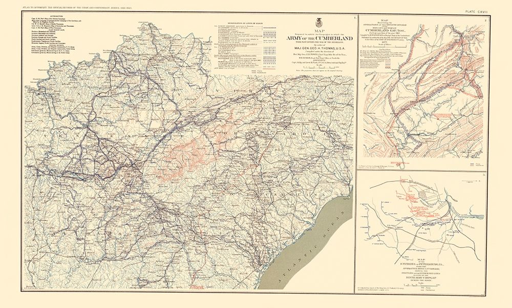 Campaigns Operations Tennessee Virginia - Bien art print by Bien for $57.95 CAD