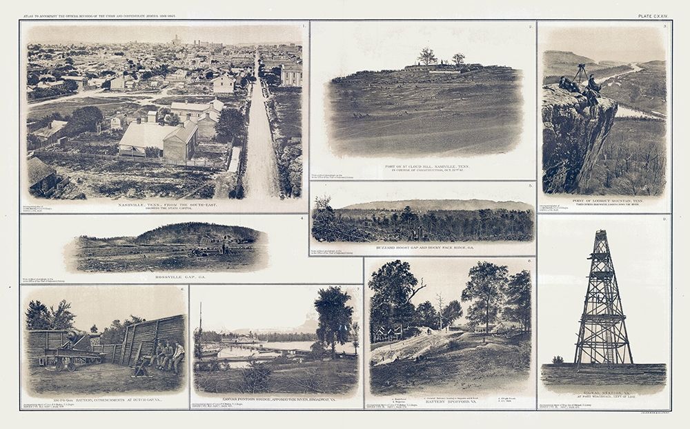 Panoramic Views Tennessee Virginia - Lamont 1894 art print by Lamont for $57.95 CAD