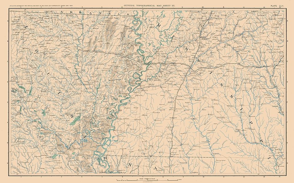 Louisiana Mississippi - Bien 1894 art print by Bien for $57.95 CAD