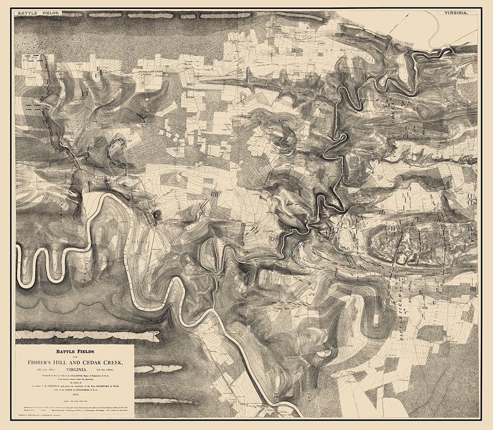 Fishers Hill Cedar Creek Battlefields Virginia art print by Sheridan for $57.95 CAD
