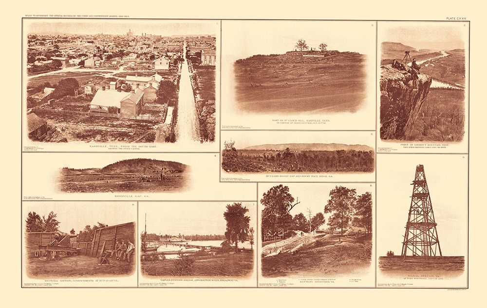 Buildings Forts Virginia Tennessee - Bien 1895 art print by Bien for $57.95 CAD