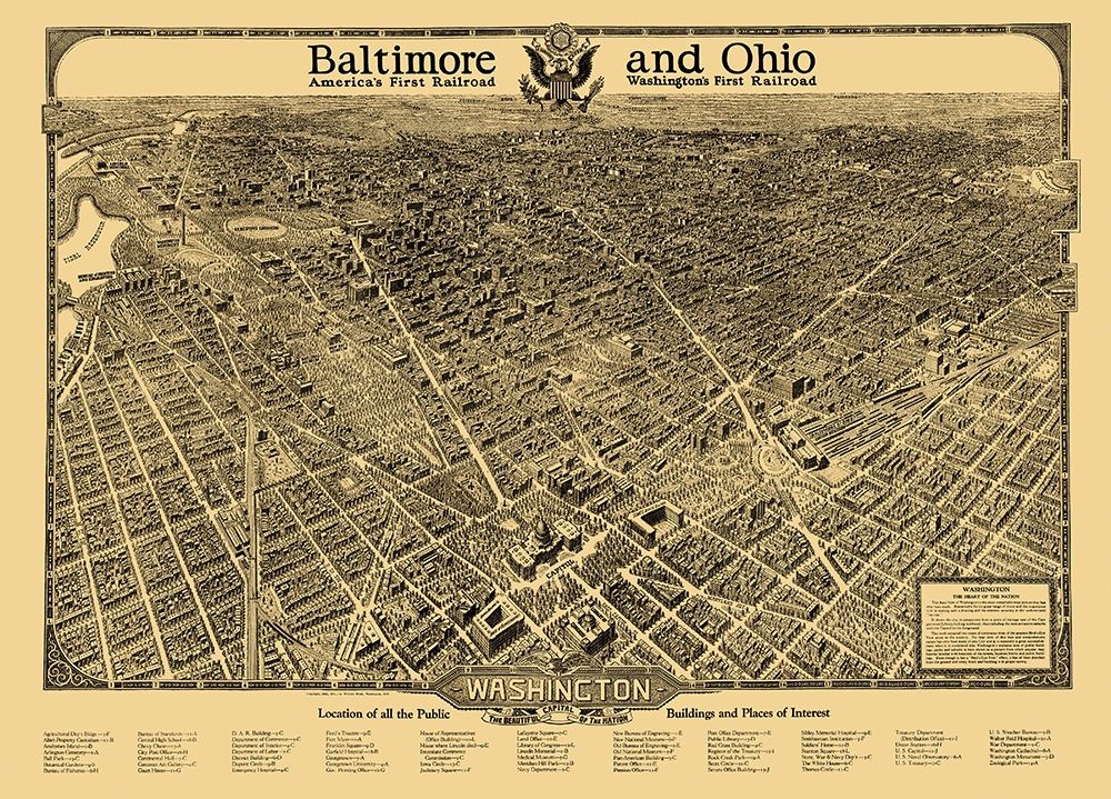 Washington DC - Olsen 1922 art print by Olsen for $57.95 CAD