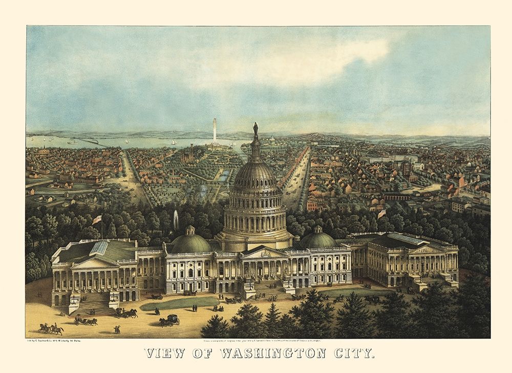 Washington DC - Sachese 1871 art print by Sachese for $57.95 CAD