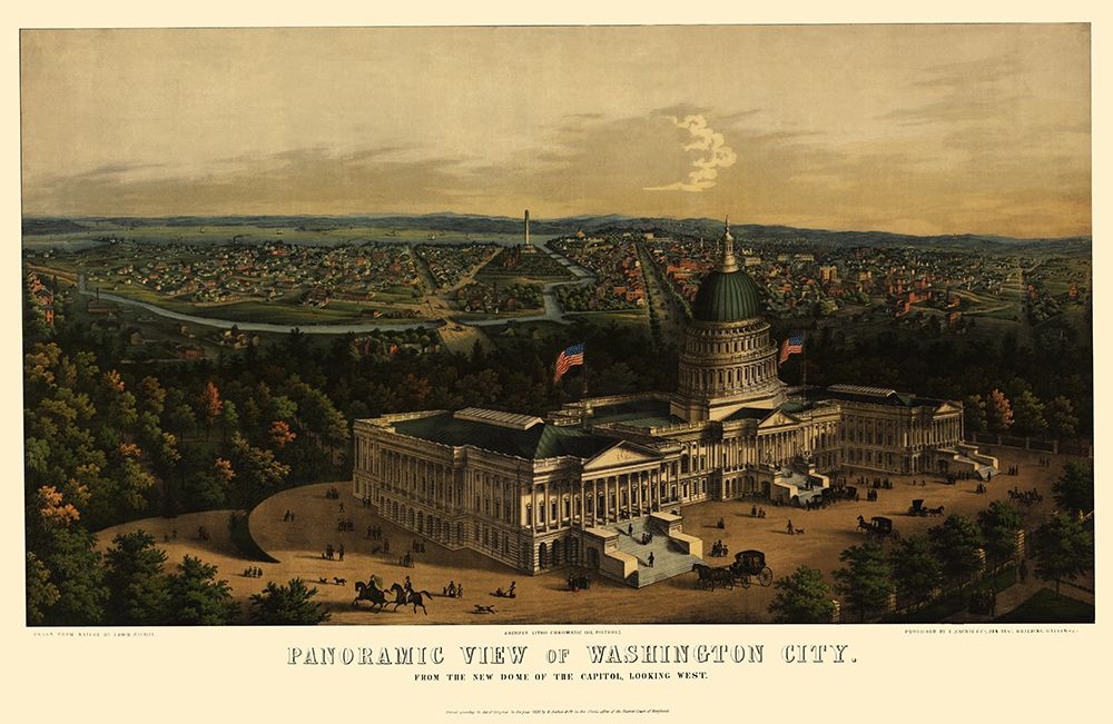 Washington DC - Sachese 1857 art print by Sachese for $57.95 CAD