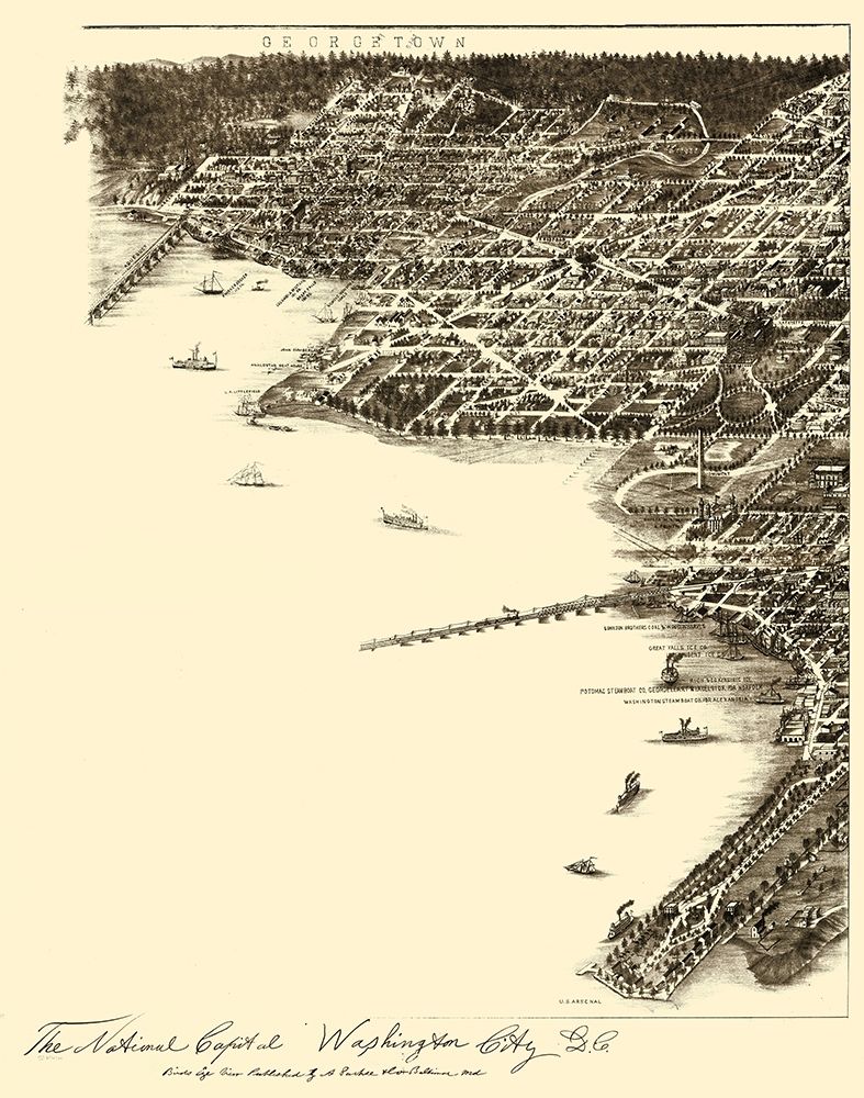 Washington DC - Baldwin 1883 art print by Baldwin for $57.95 CAD
