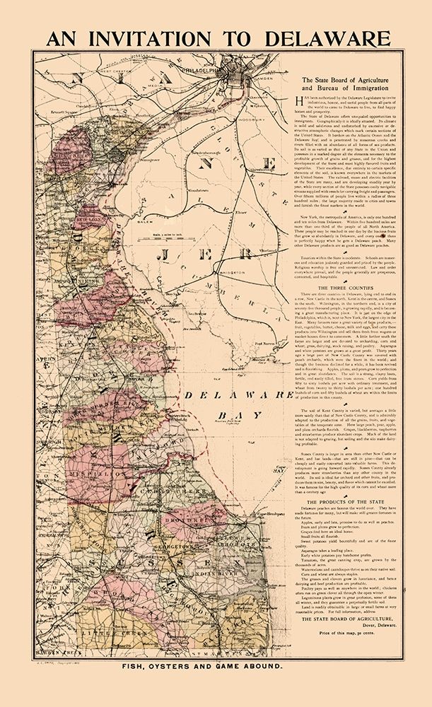 Delaware - Smith 1903 art print by Smith for $57.95 CAD