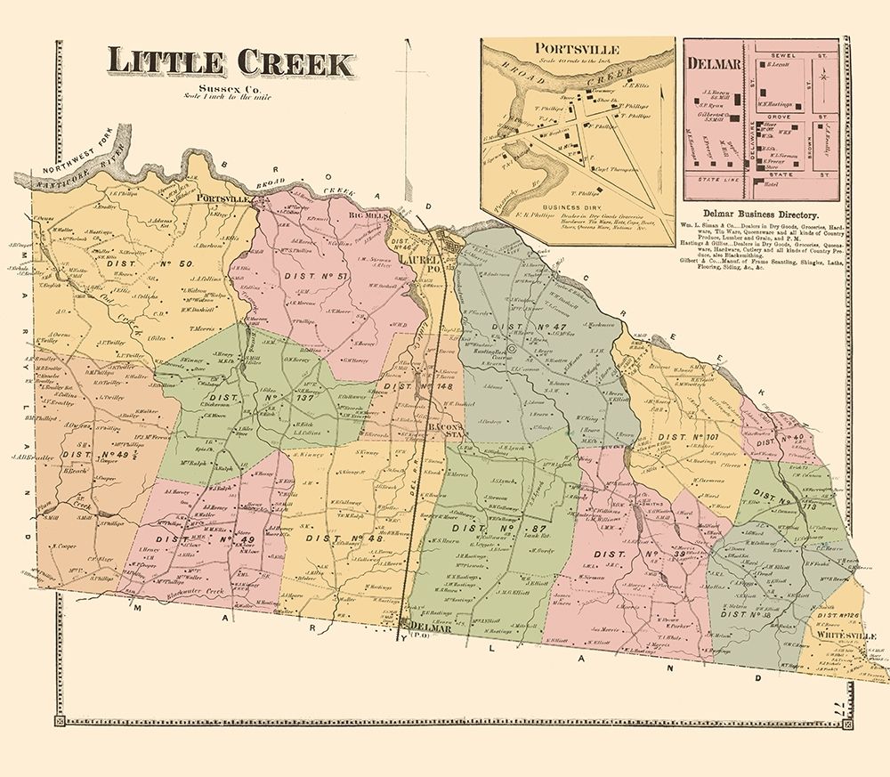 Little Creek Portsville Delmar Delaware Landowner art print by Beers for $57.95 CAD