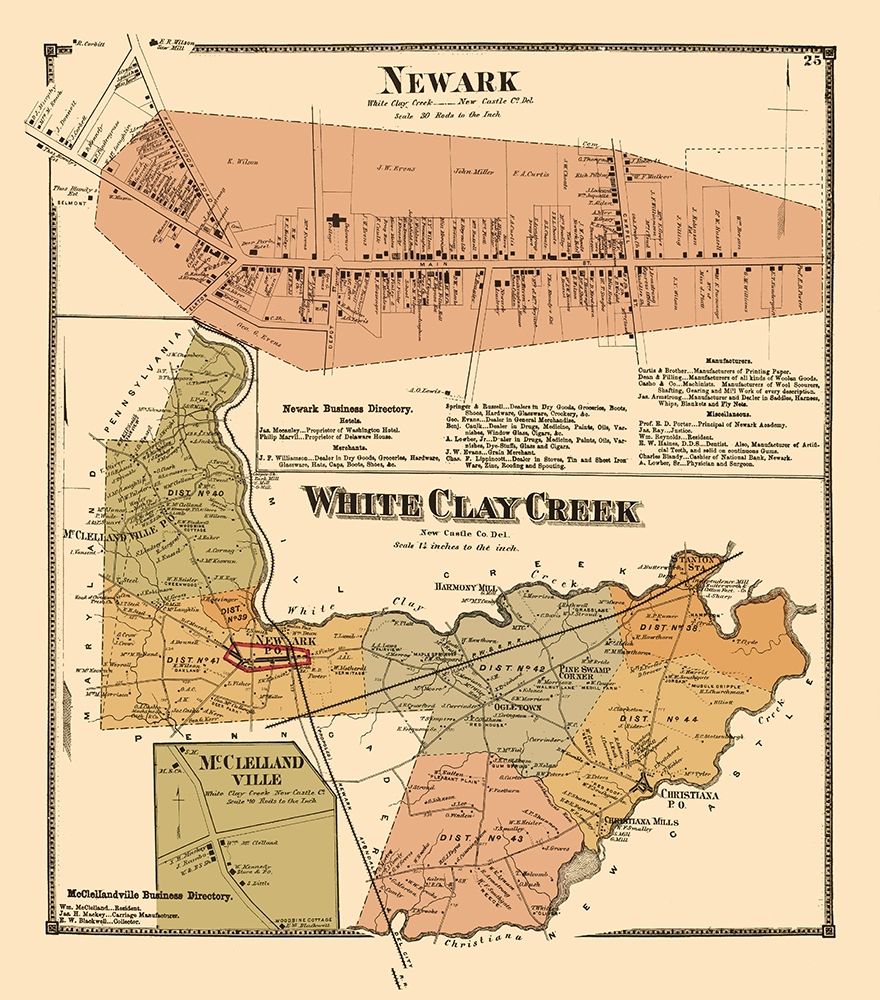 Newark, White Clay Creek Delaware Landowner art print by Beers for $57.95 CAD