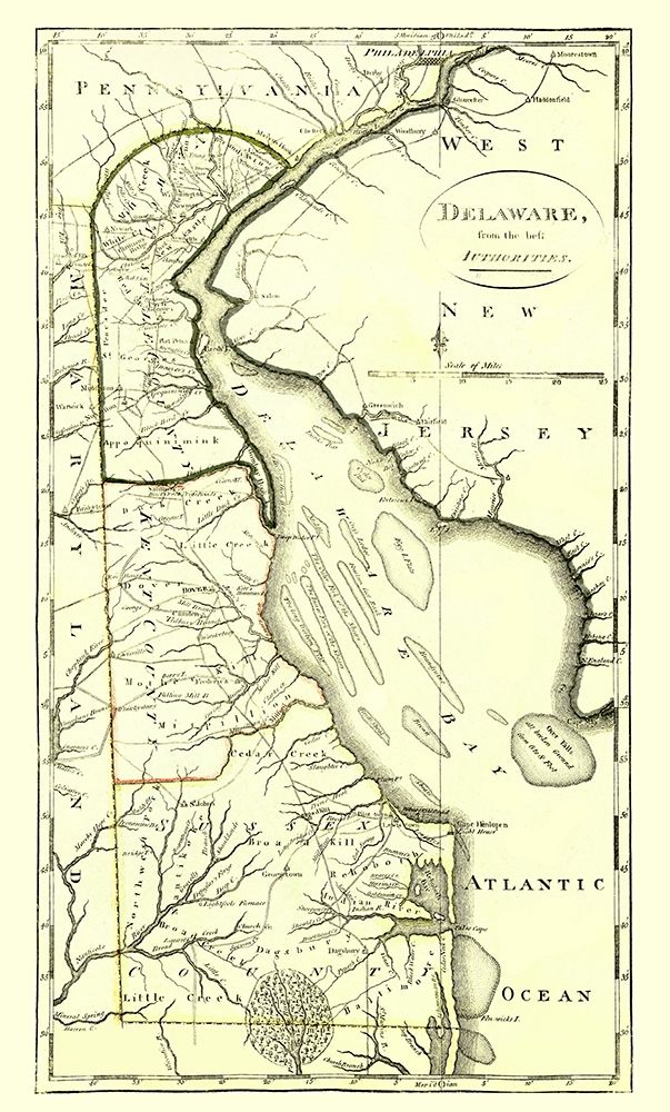 Delaware - Carey 1814 art print by Carey for $57.95 CAD