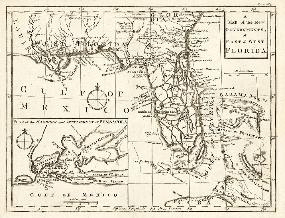 Florida - Gibson 1763 art print by Gibson for $57.95 CAD